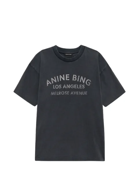 ANINE BING t-shirt Melrose en coton à imprimé pochoir