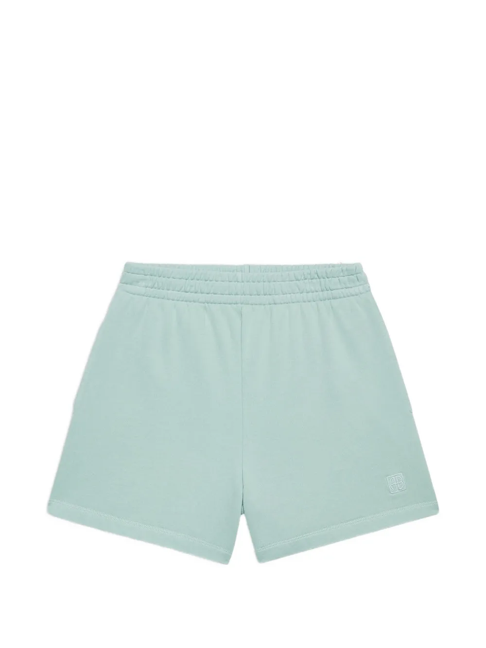 ANINE BING Kam shorts met geborduurd logo Groen