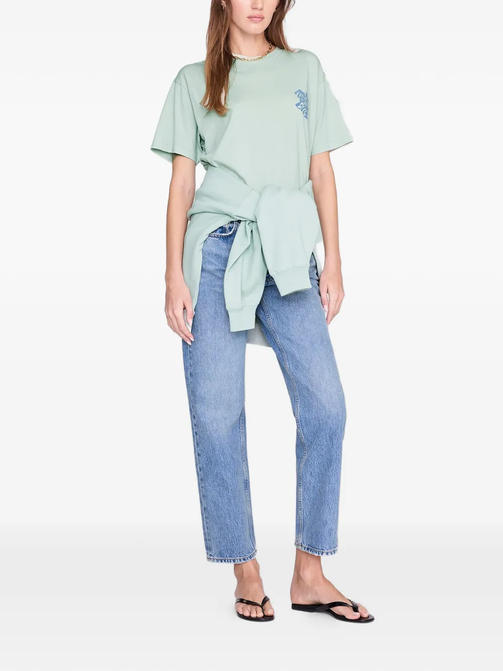 ANINE BING Cade T-shirt met logoprint Groen