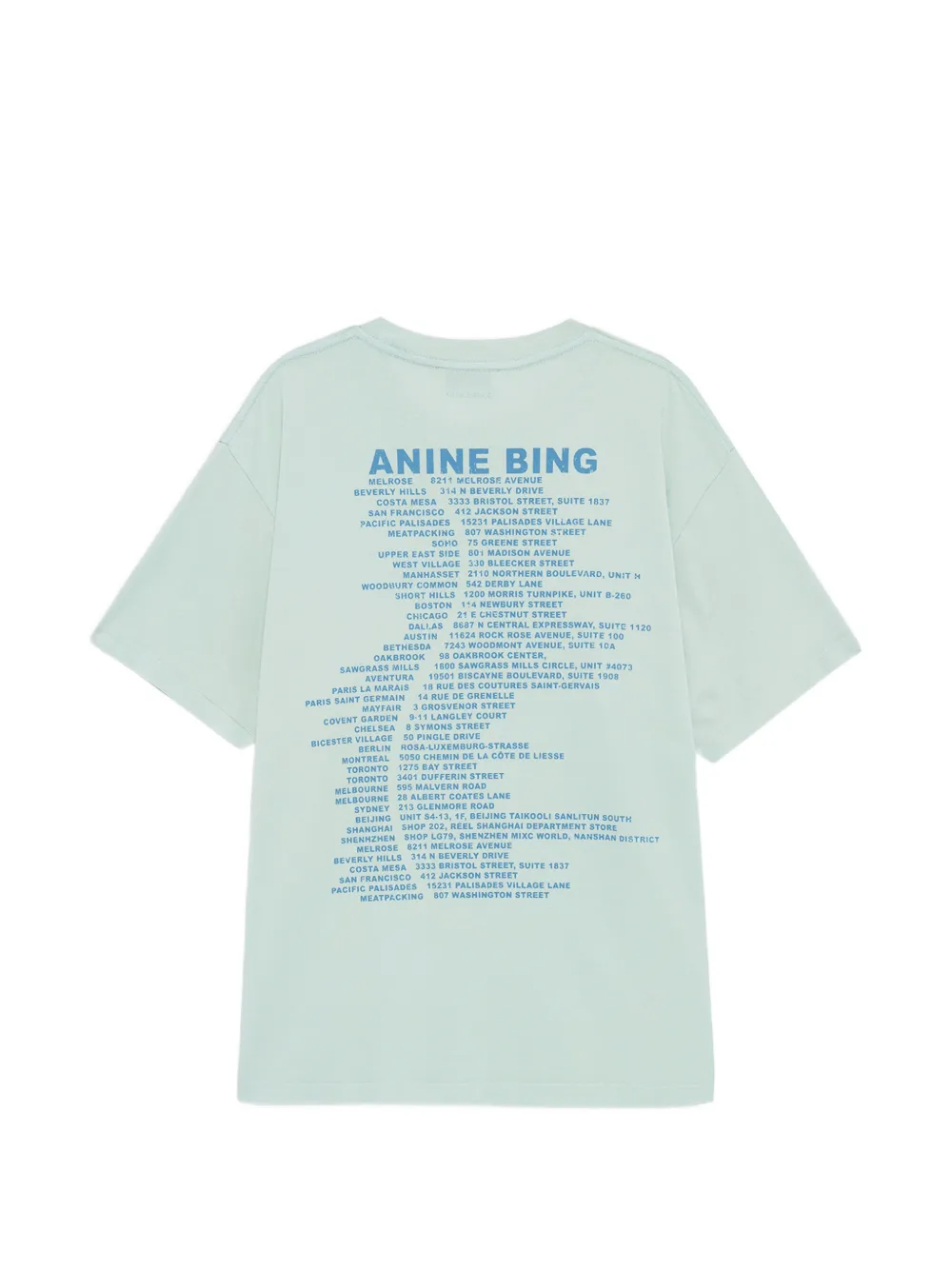 ANINE BING Cade T-shirt met logoprint Groen
