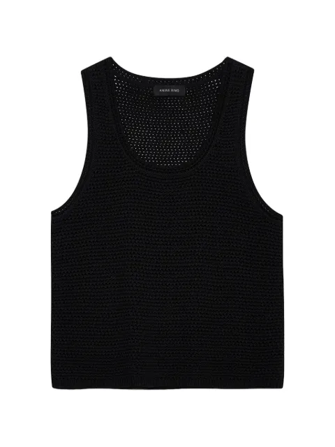 ANINE BING Arie crochet-knit tank top