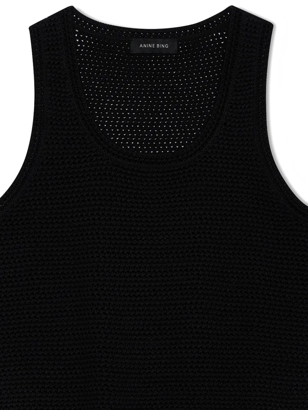 ANINE BING Arie gehaakte tanktop Zwart