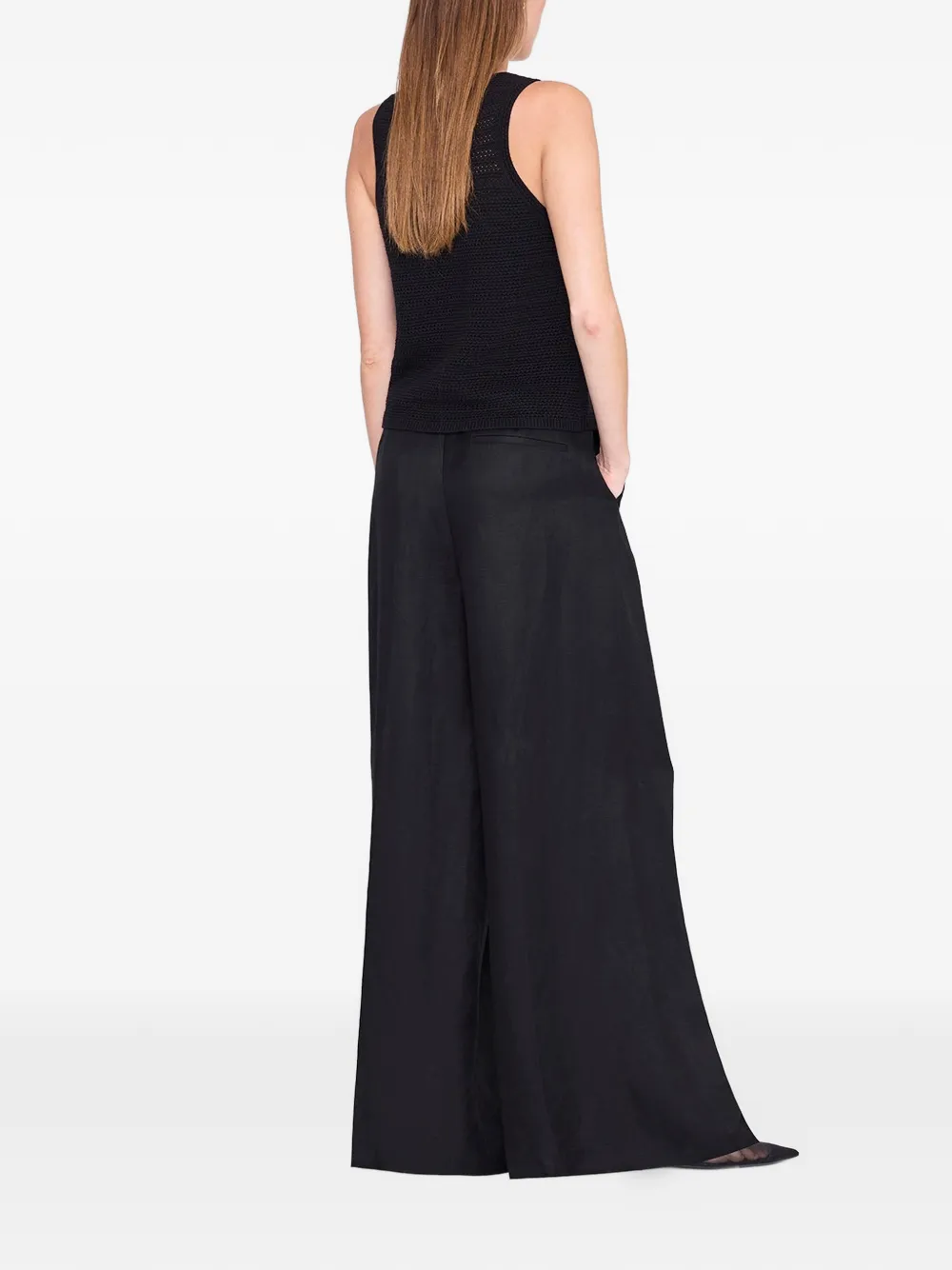 ANINE BING Arie gehaakte tanktop Zwart