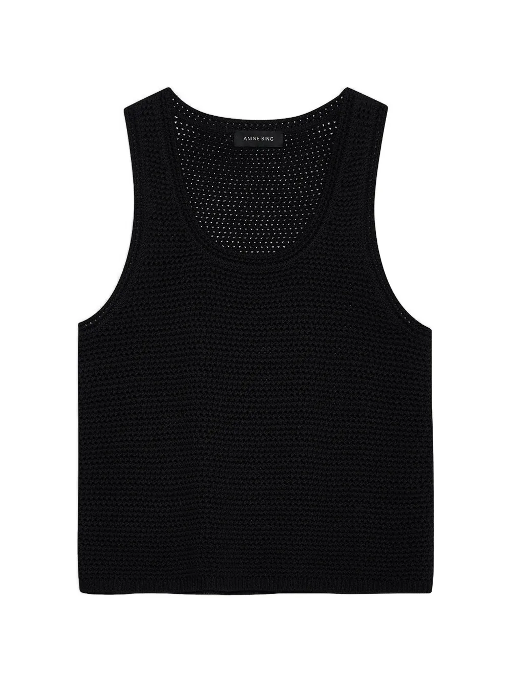 ANINE BING Arie gehaakte tanktop Zwart