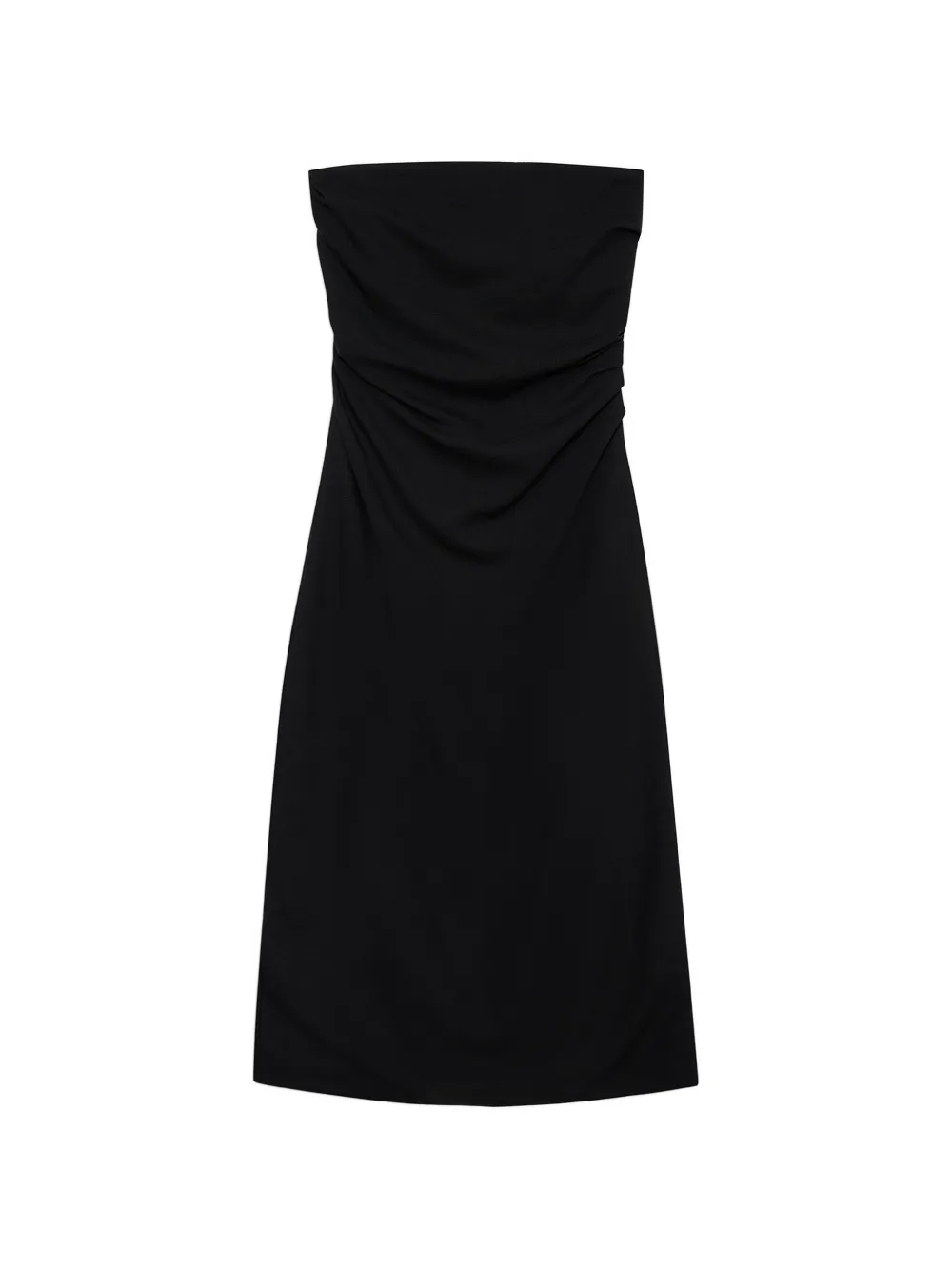 ANINE BING Abito midi senza spalline Tyla - Nero