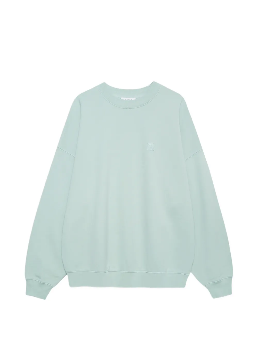ANINE BING Miles logo-embroidered sweatshirt - Verde