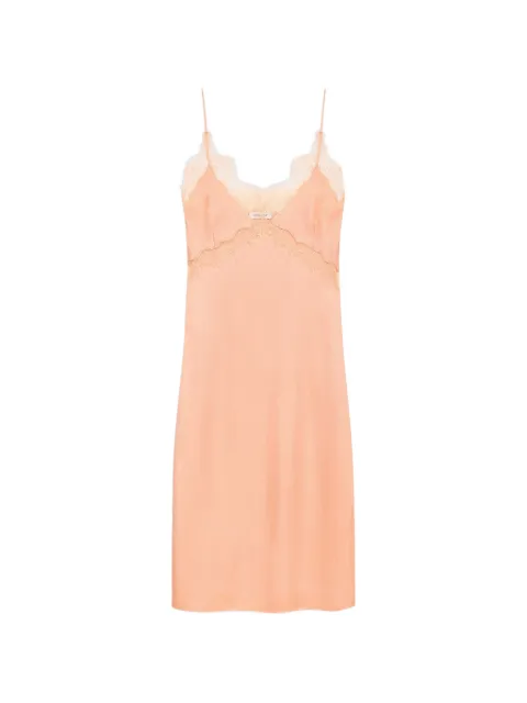 ANINE BING Carissa lace-trim midi dress