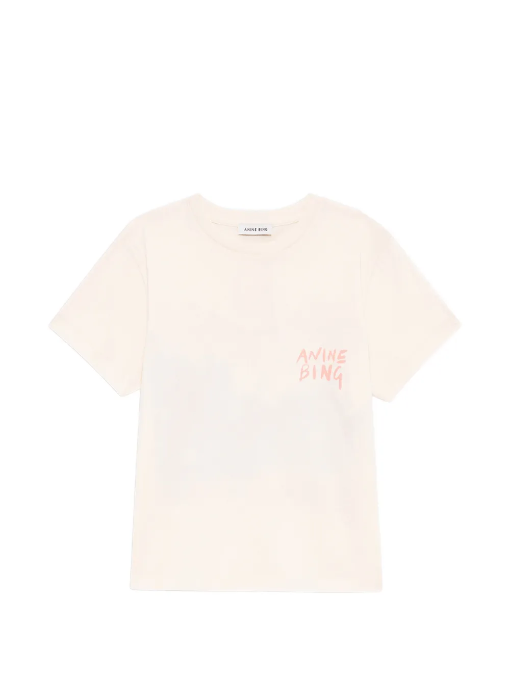 ANINE BING Shelley graphic-print T-shirt - Toni neutri