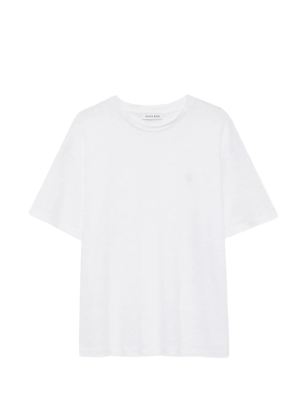 ANINE BING Cade logo-embroidered T-shirt - Bianco