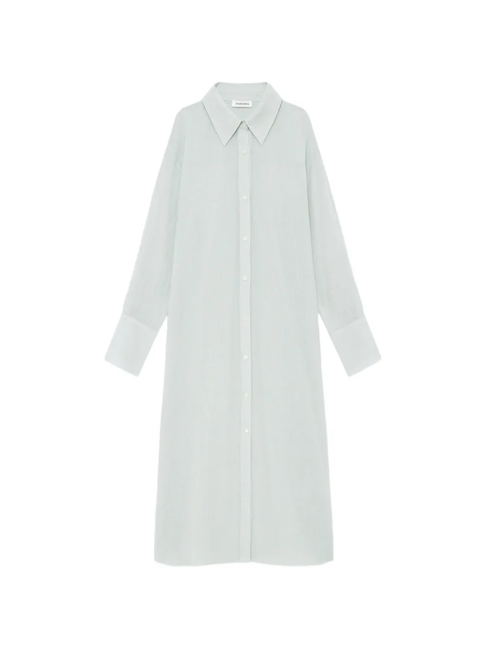 ANINE BING Noemi striped shirt dress - Green