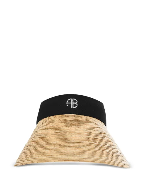 ANINE BING Venus raffia visor