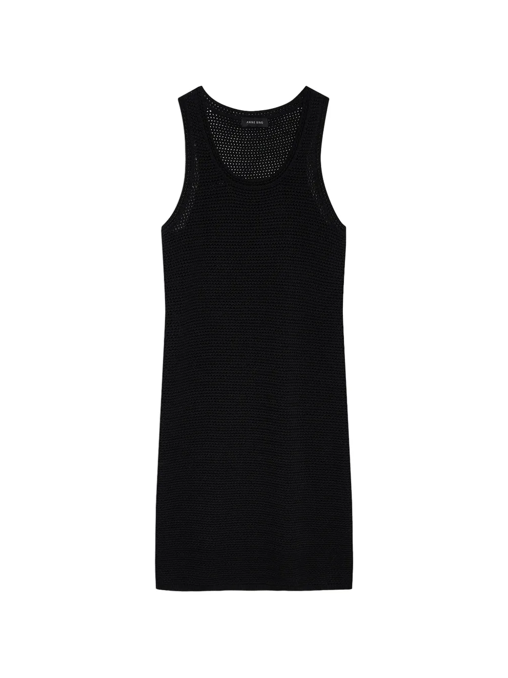 ANINE BING Arie open-knit dress - Nero