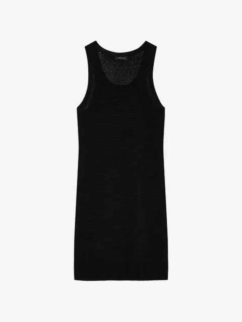 ANINE BING vestido de tejido flojo Arie