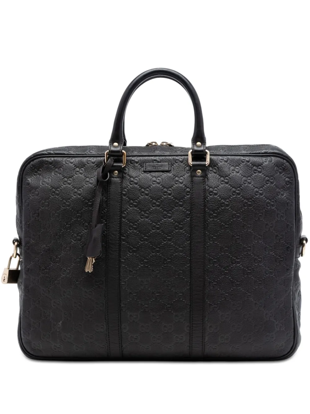 Gucci Pre-Owned 2016-2026 Guccissima business bag - Braun