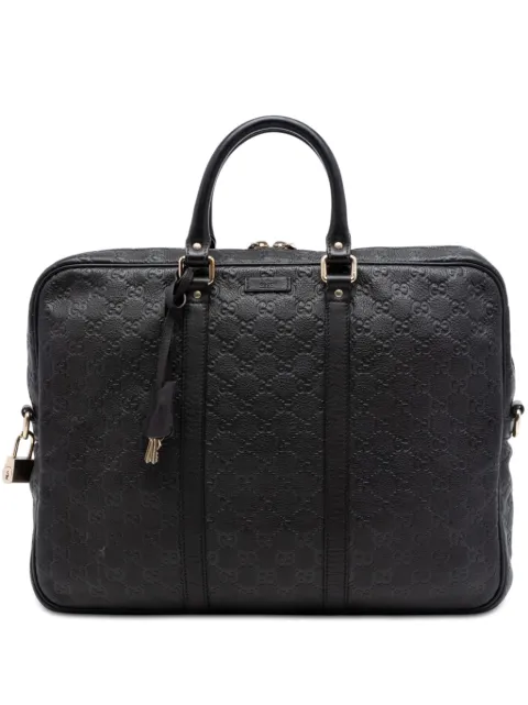 Gucci Pre-Owned 2016-2026 Guccissima business bag