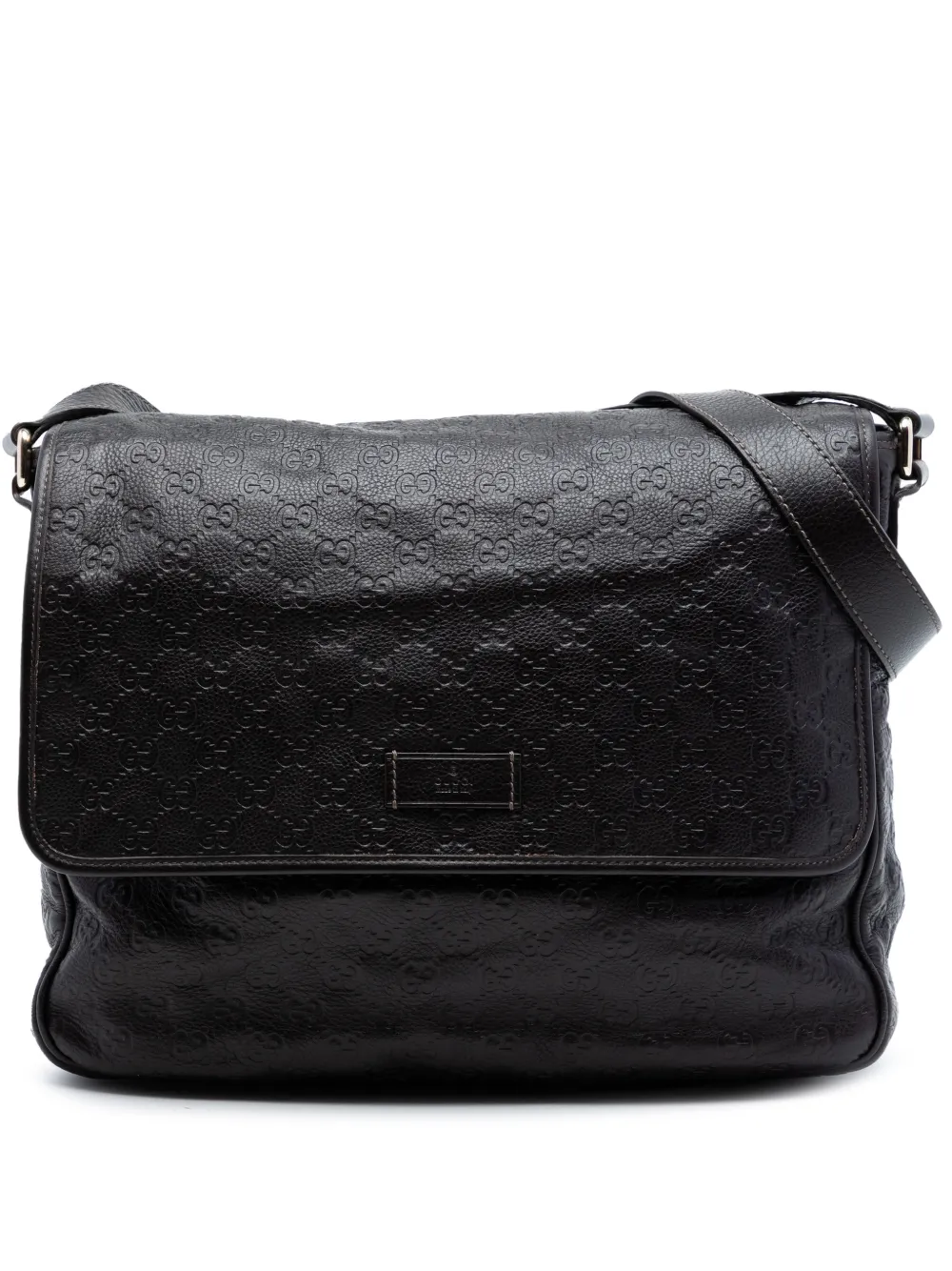 Gucci Pre-Owned 2016-2026 Guccissima Messenger Bag crossbody bag - Nero