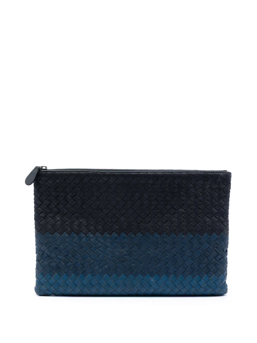 Bottega Veneta Pre-Owned 2012-2026 Bicolor Nappa Intrecciato clutch bag - Black