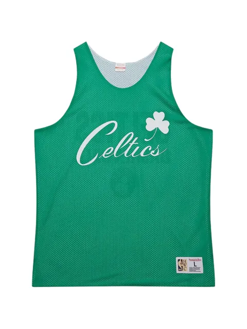 Mitchell & Ness logo Celtics mesh-knit tank top