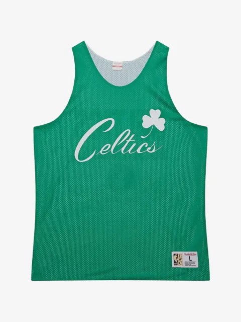 Mitchell & Ness logo Celtics mesh-knit tank top
