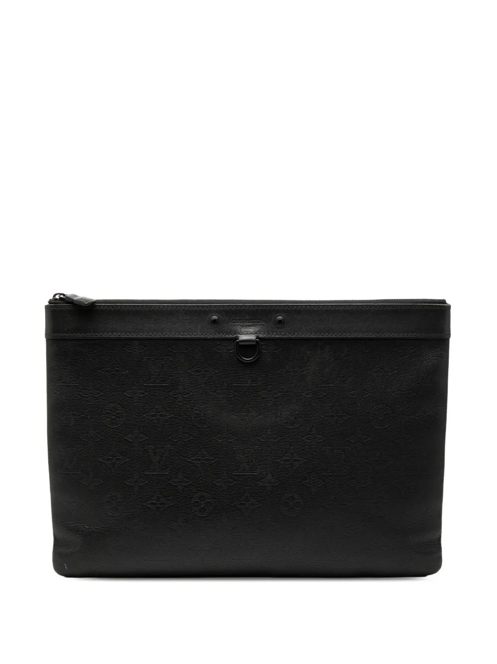 Louis Vuitton Pre-Owned 2019 Monogram Shadow Discovery Pochette clutch bag - Black