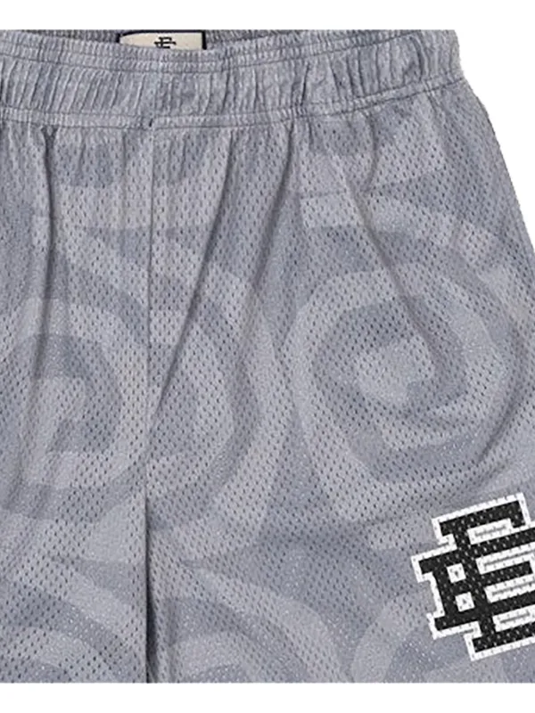 パンツ Eric Emanuel Mesh Shorts Grey Size S ERIC EMANUEL x Interscope Records logo-print Mesh Shorts | Grey