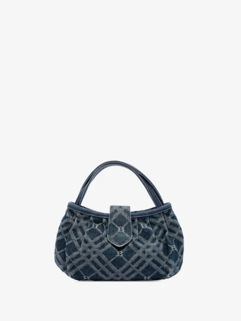 Burberry Pre-Owned 2018-2023 Nova Check Denim handbag