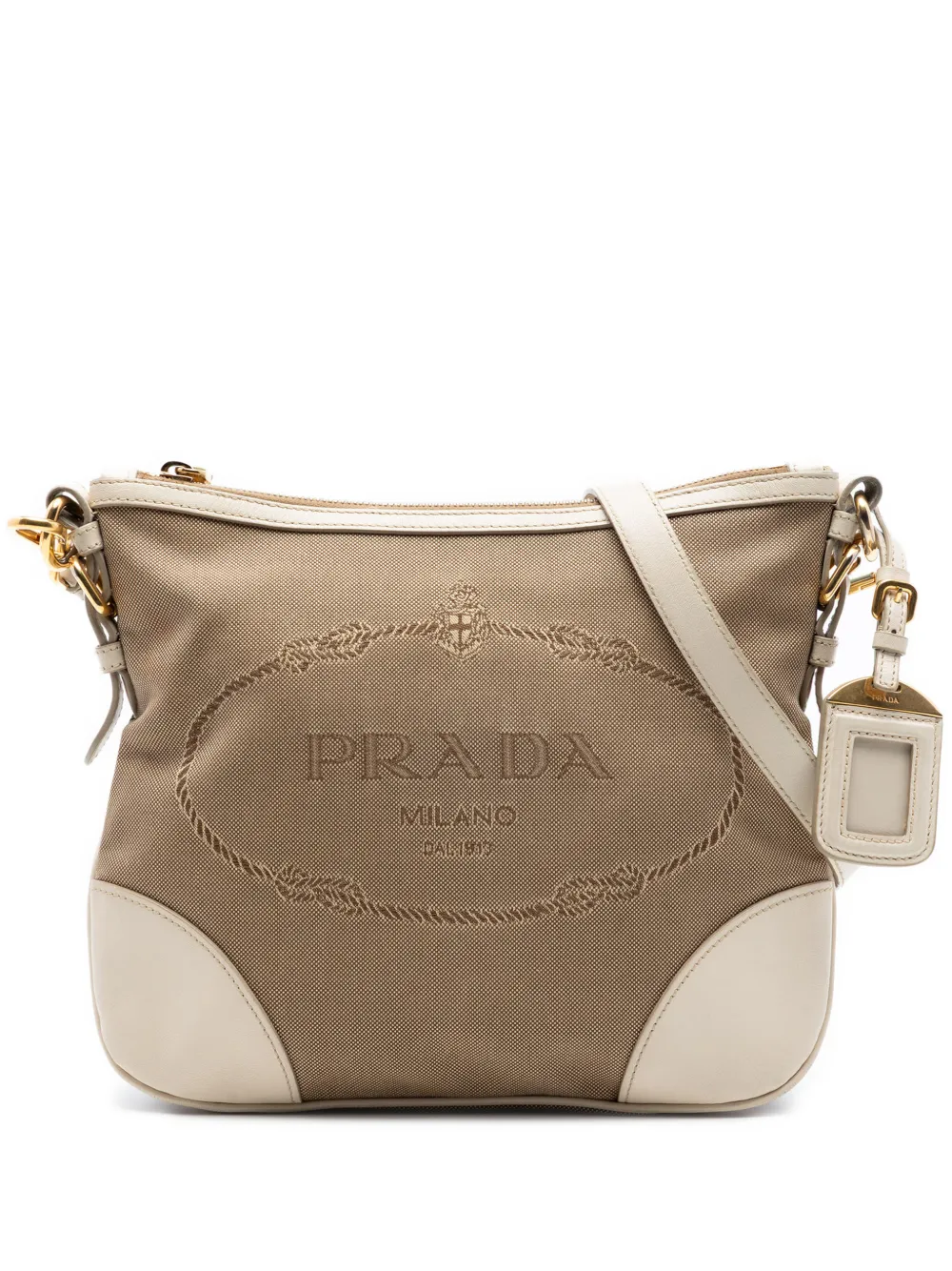 Prada Pre-Owned 2010-2020 Canvas Canapa Logo crossbody bag - Braun