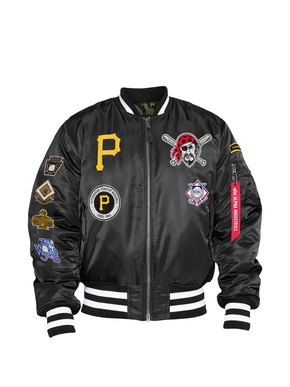 NEW ERA CAP x Alpha Industries reversible bomber jacket - Nero