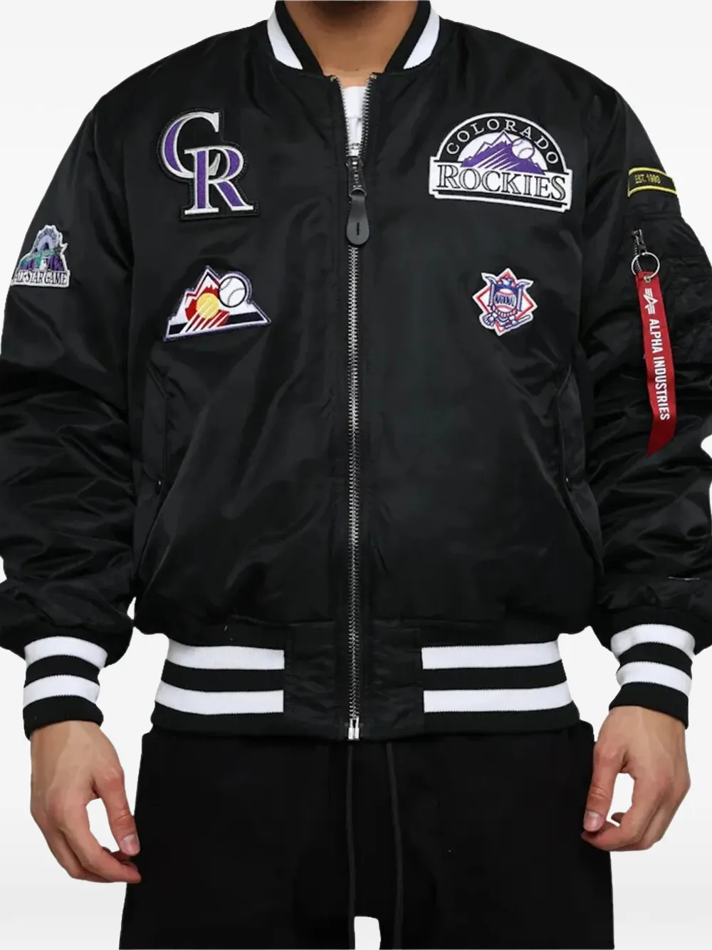 NEW ERA CAP x Alpha Industries reversible bomber jacket - Nero