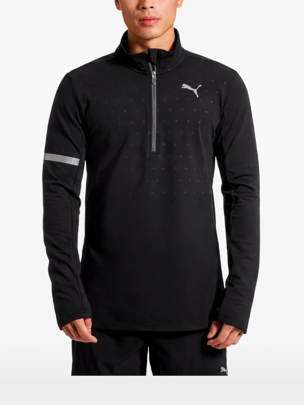 PUMA Pace trainingstop met rits Zwart