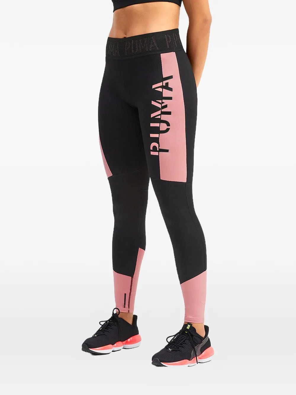 PUMA Legging met logo Zwart