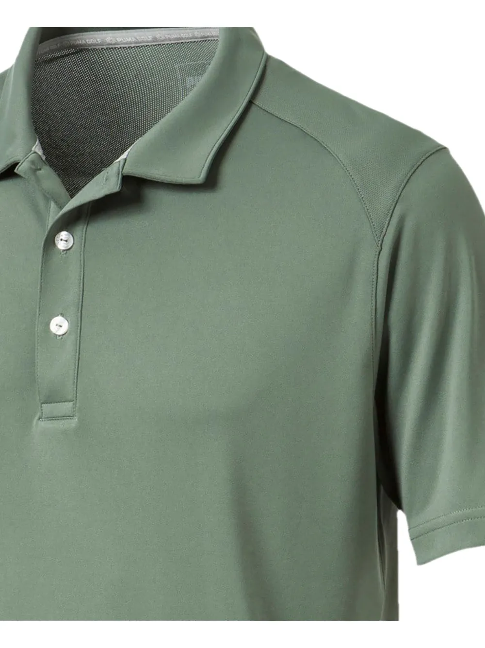 PUMA Poloshirt met logoprint Groen