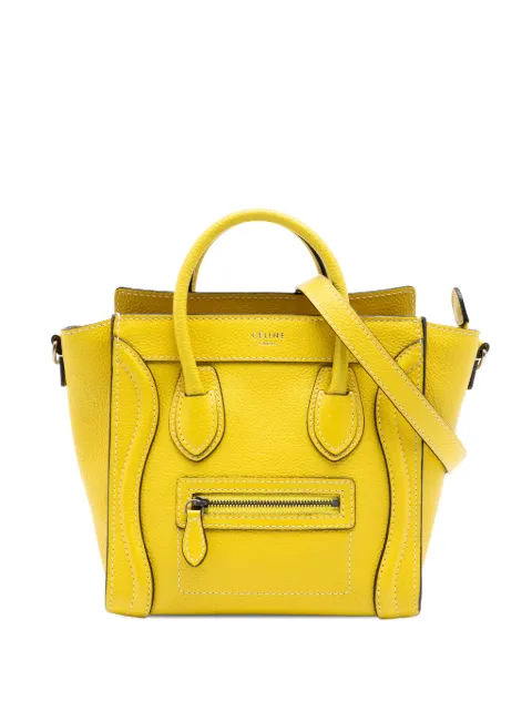 Celine Pre-Owned 2012 Nano Grained Calfskin Luggage Tote satchel
