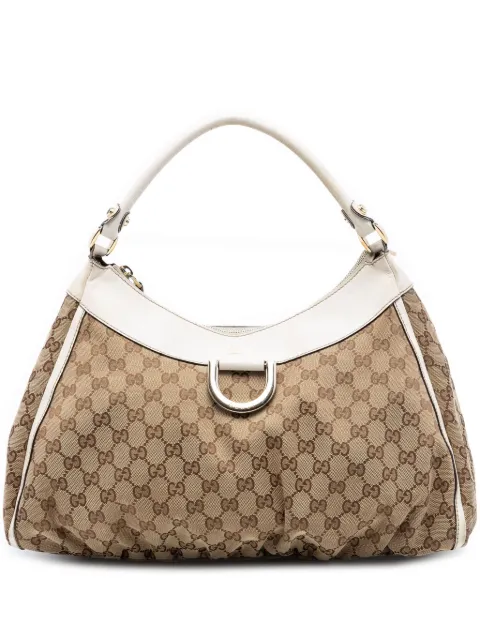Gucci Pre-Owned bolsa de hombro Abbey en lona con anillo en D GG 2016-2026