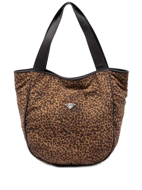 Bottega Veneta Pre-Owned 20th Century Nylon Leopard Print tote bag
