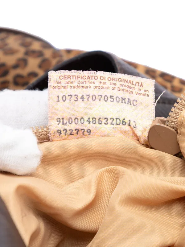Bottega Veneta Pre-Owned 20th Century ナイロン レオパード トート