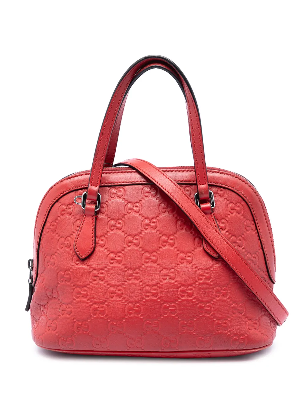 Gucci Pre-Owned 2016-2026 Mini Guccissima Dome satchel - Rosso