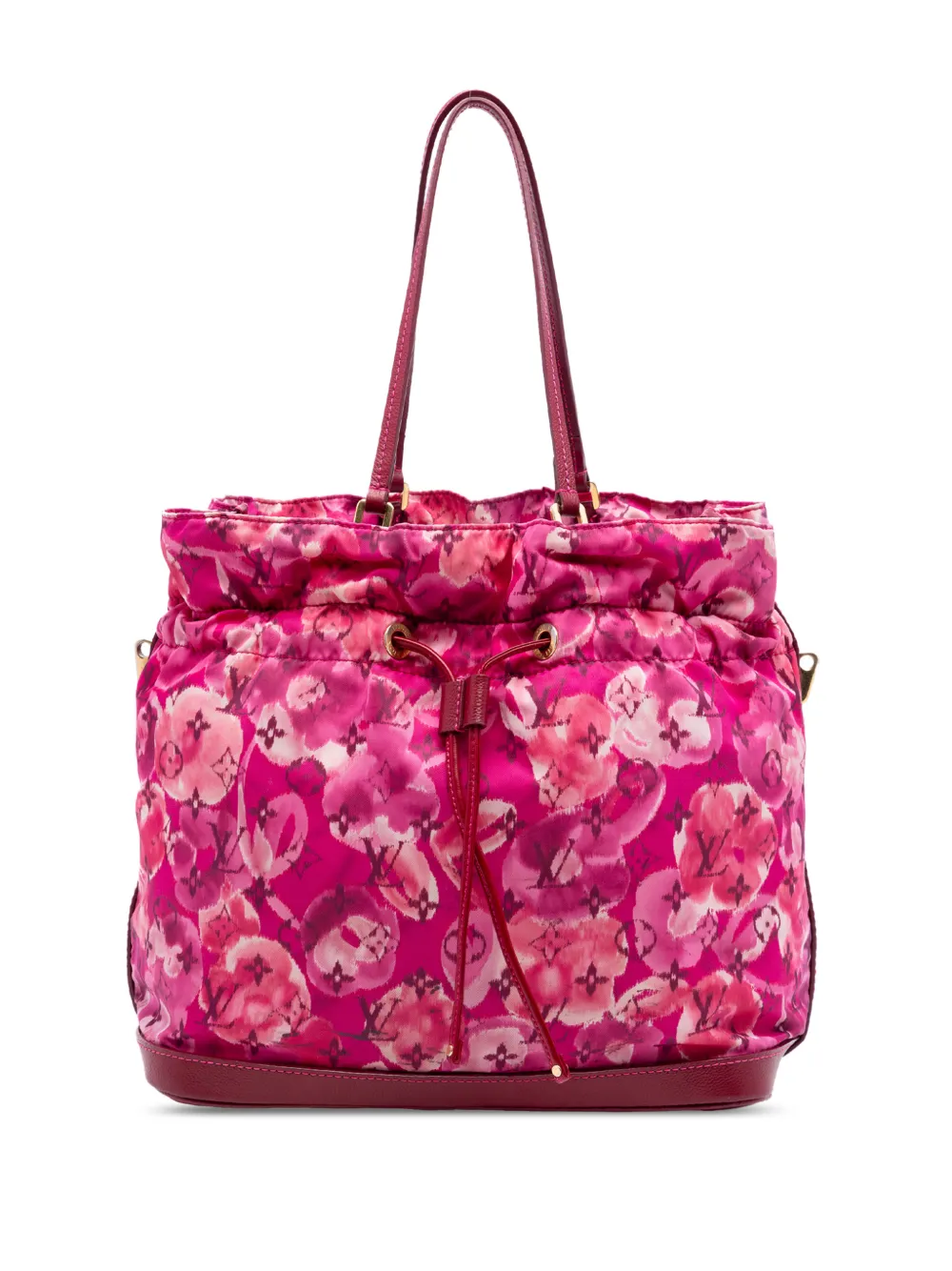 Louis Vuitton Pre-Owned 2013 Limited Edition Monogram Nylon Ikat Noefull MM bucket bag - Rosa