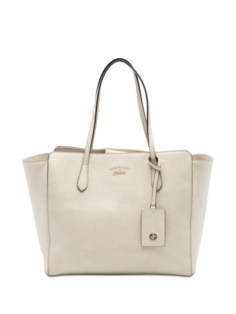Gucci Pre-Owned 2016-2026 Medium Leather Swing tote bag - Bianco