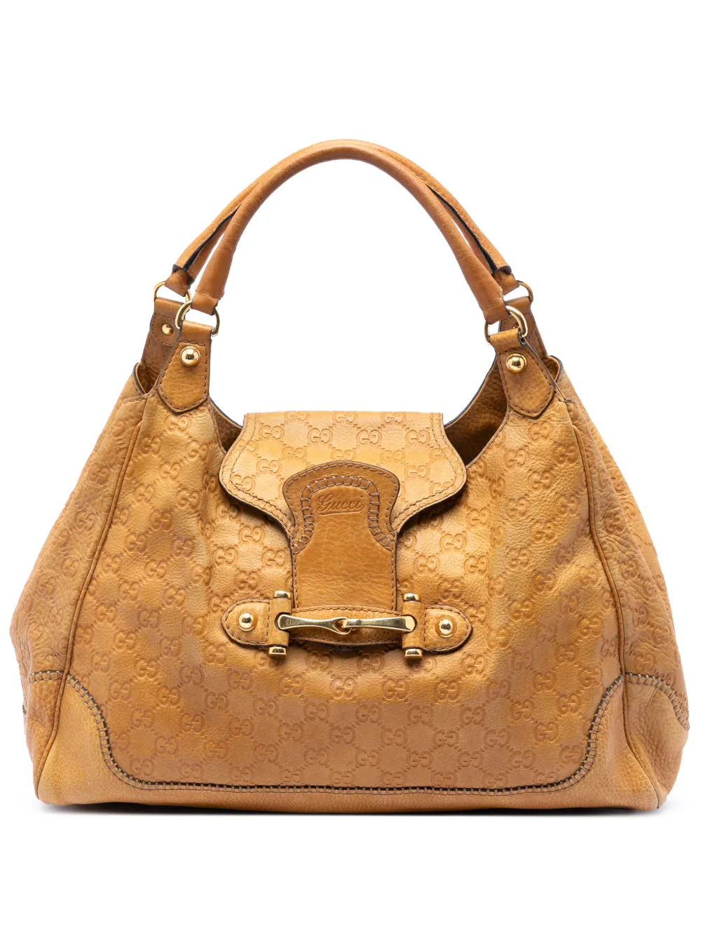 Gucci Pre-Owned 2016-2026 Guccissima New Pelham shoulder bag - Braun