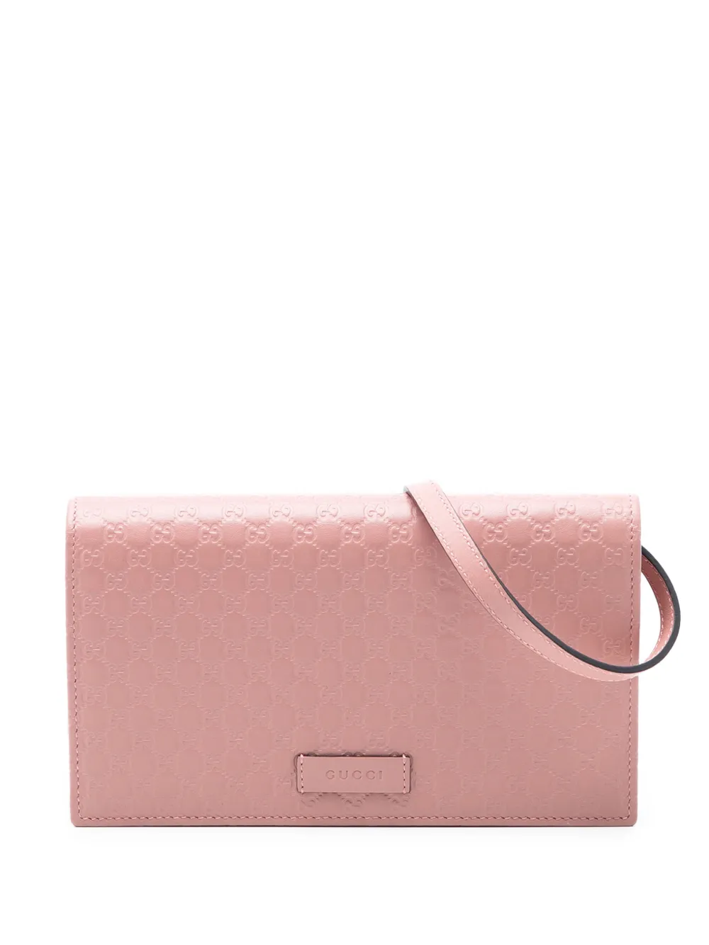 Gucci Pre-Owned 2000-2015 Microguccissima Wallet on Strap crossbody bag - Rosa