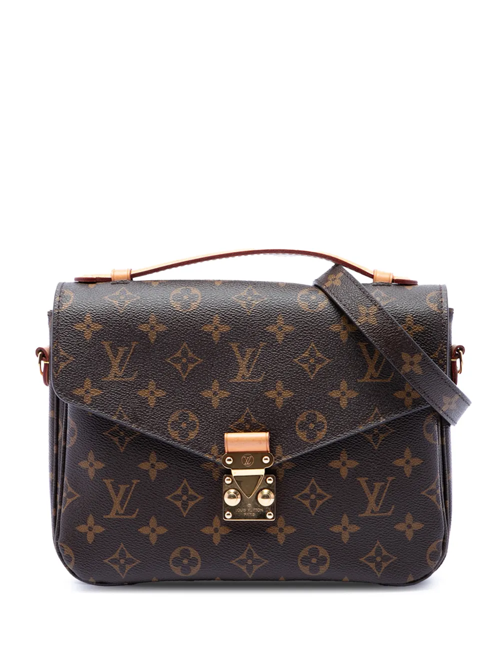 Louis Vuitton Pre-Owned 2015 Monogram Pochette Metis satchel - Braun