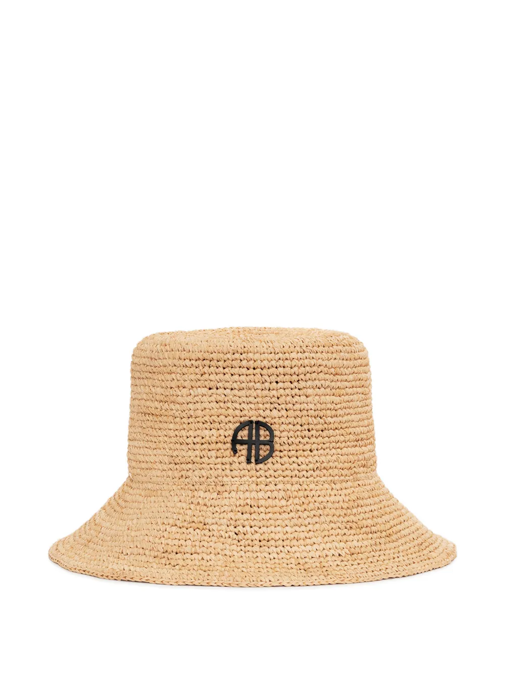 ANINE BING Cabana logo-plaque bucket hat - Toni neutri