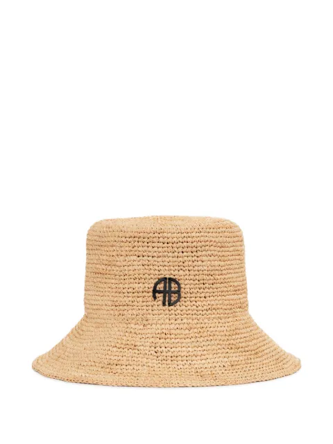ANINE BING Cabana logo-plaque bucket hat