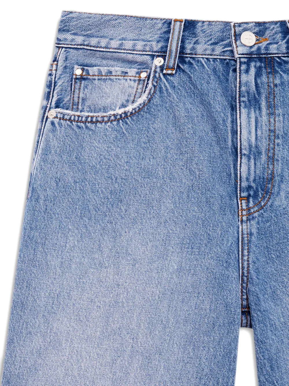 ANINE BING Jasper denim shorts Blauw