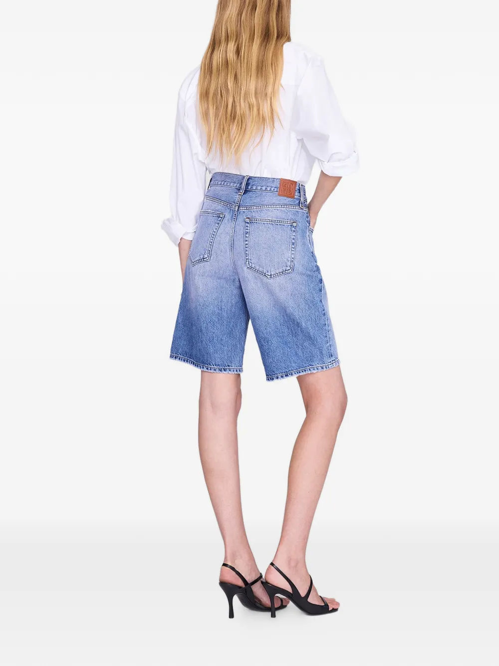 ANINE BING Jasper denim shorts Blauw
