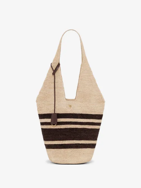 ANINE BING Borsa tote Leah a righe
