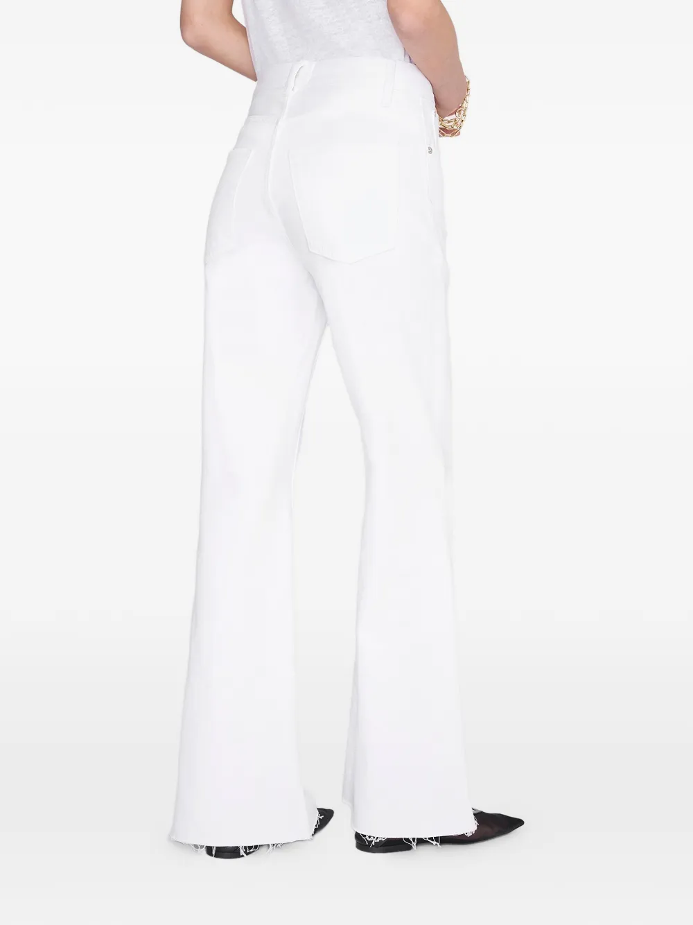 ANINE BING Wyatt flared jeans Wit