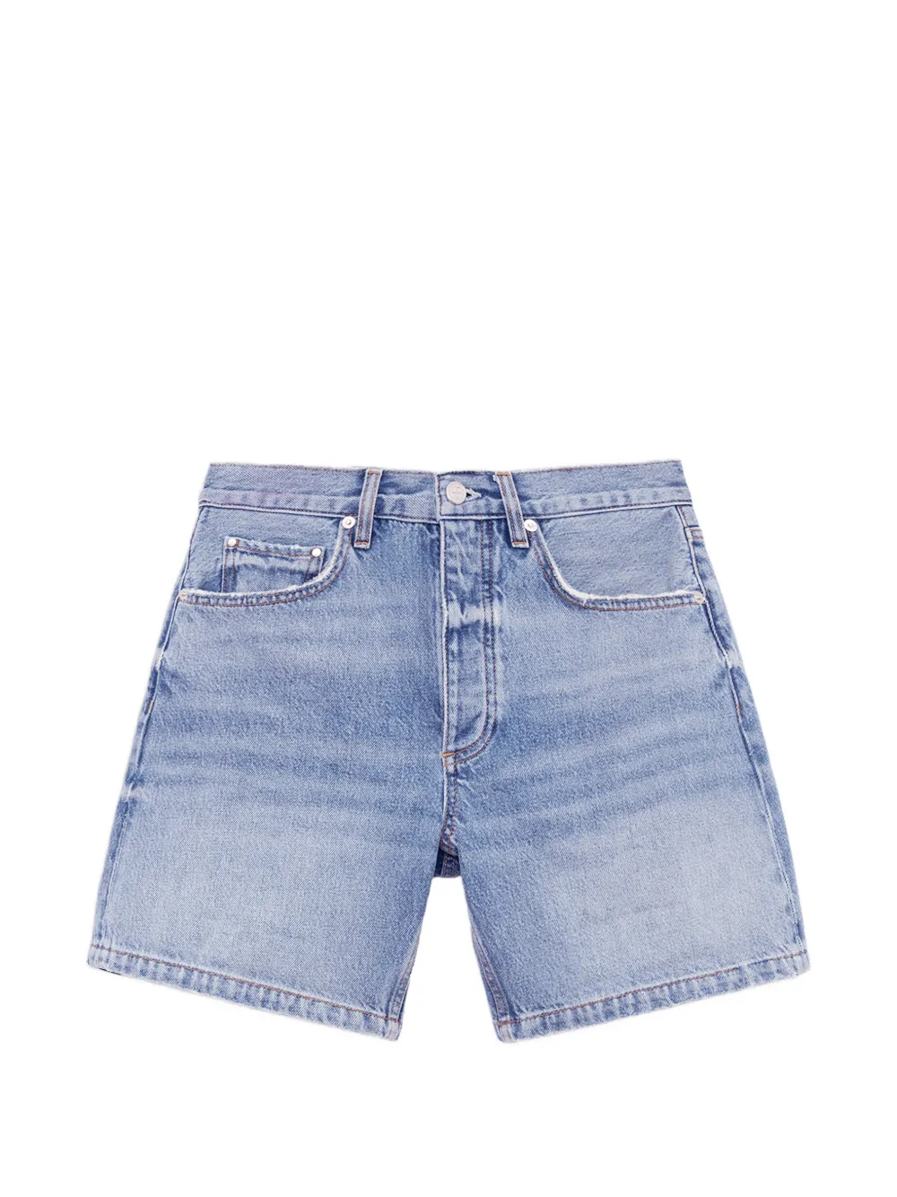 ANINE BING Delaney denim mini shorts - Blu