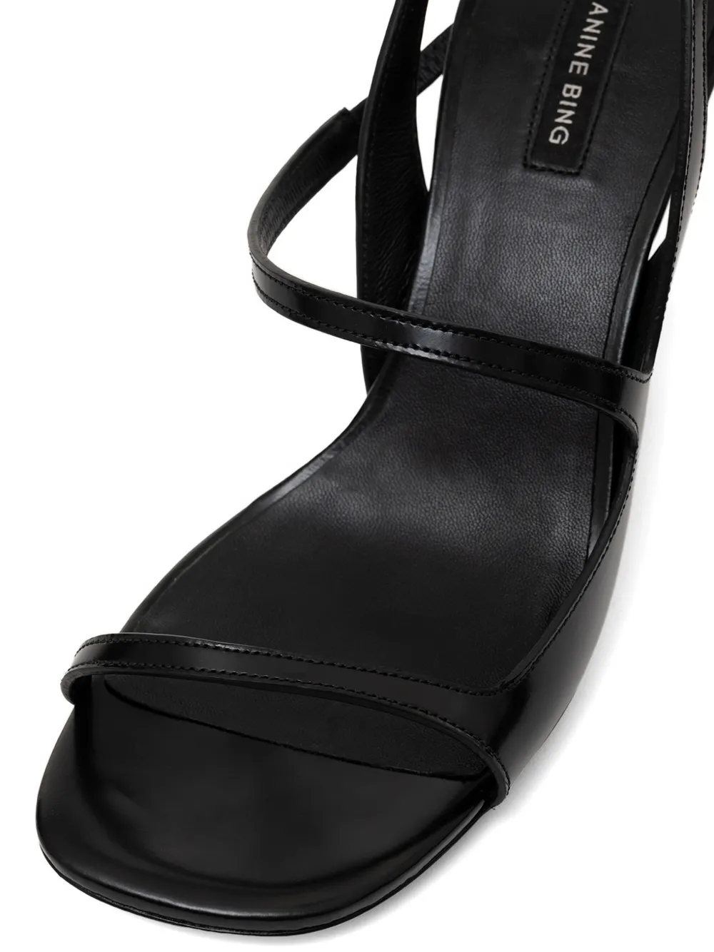 ANINE BING Iva slingback sandals Zwart